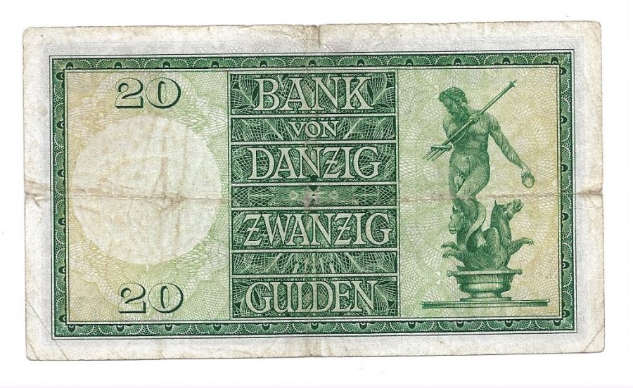 Wolne Miasto Gdansk - 20 Guldenуw 1937 r. (B076)