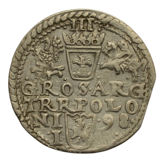 Zygmunt III Waza - Trojak 1598 r. (Olkusz)